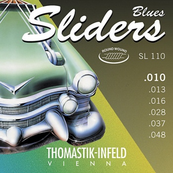 SL110 Blues Sliders Комплект струн для элек.гитары,MediumLight,сталь/никель и шелк,10-48, Thomastik