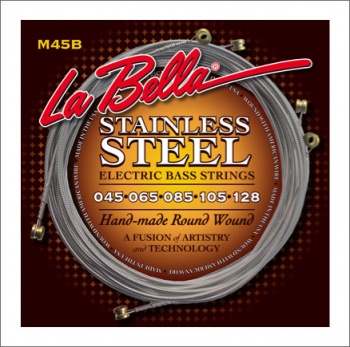 M45 Hard Rockin' Steel Standart Lights Комплект струн для 4-струнной бас-гитары. Стальной керн в кру