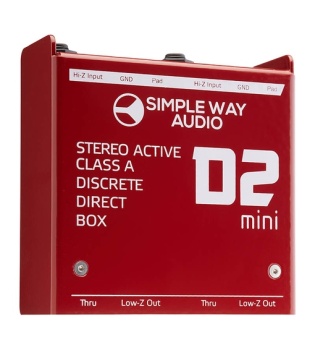 D2mini Дибокс, преобразователь сигнала для гитары, активный, стерео, Simpleway Audio