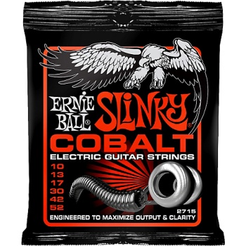 ERNIE BALL 2715 струны для эл.гитары Cobalt Electric Skinny Top Heavy Bottom Slinky (10-13-17-30-42-
