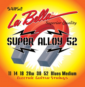 SA1152 Super Alloy 52 Комплект струн для электро-гитары.(11-52) /LA BELLA