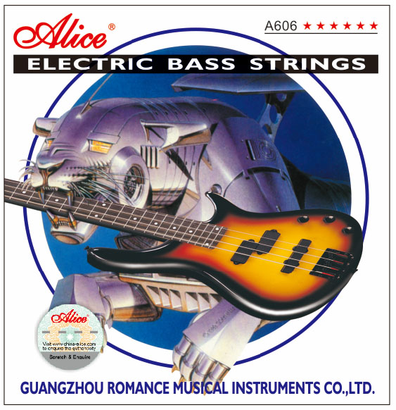 A606(6)-M Комплект струн для 6-струнной бас-гитары, никель, 32-130, Alice