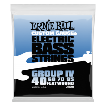 ERNIE BALL 2808 струны для бас гитары Group IV (40-60-70-95) Flat Wound