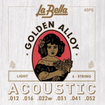 40PS Light Струны для акустической гитары. 12-52 / LA BELLA