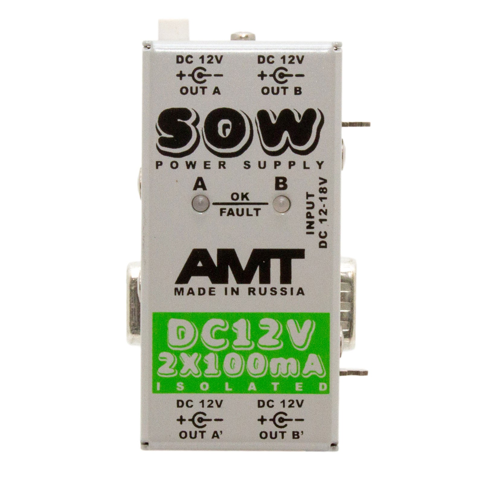 PS 12-2  Модульный блок питания AMT SOW module 122, 12VDC 2*100mA