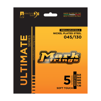 Markbass Ultimate Series MB5ULNP45130LS струны для 5-стр. бас-гитары, 45-130, никель, soft touch