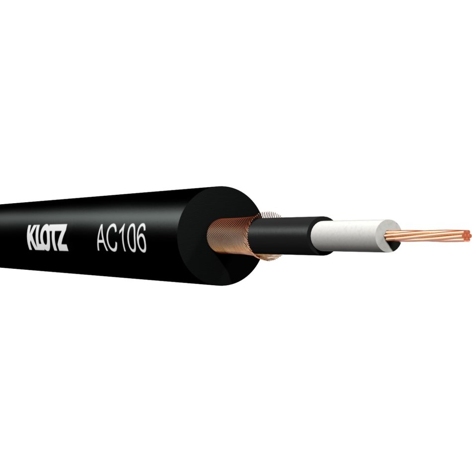 AC106SW  Инструментальный кабель, двойной экран, низкая емкость, внешний диаметр 6.5мм / KLOTZ