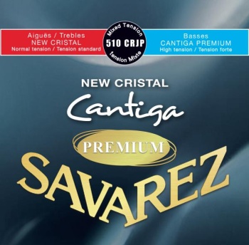 510CRJP New Cristal Cantiga Premium Комплект струн для классической гитары, смешанное натяжение, Sav