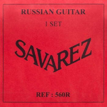 560R Комплект струн для русской семиструнной классической гитары, посереберенные, Savarez