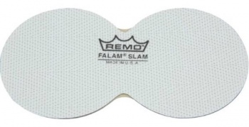 Remo KS-0006-PH  4" наклейка на пласт.бас барабана FALAM® Double Slam Yellow двойная																