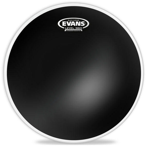 TT10CHR  Black Chrome 10" Пластик для барабана двойной, чёрный /EVANS
