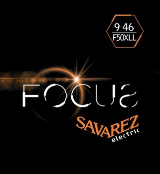 F50XLL Focus Комплект струн для электрогитары, никелированные, 9-46, Savarez