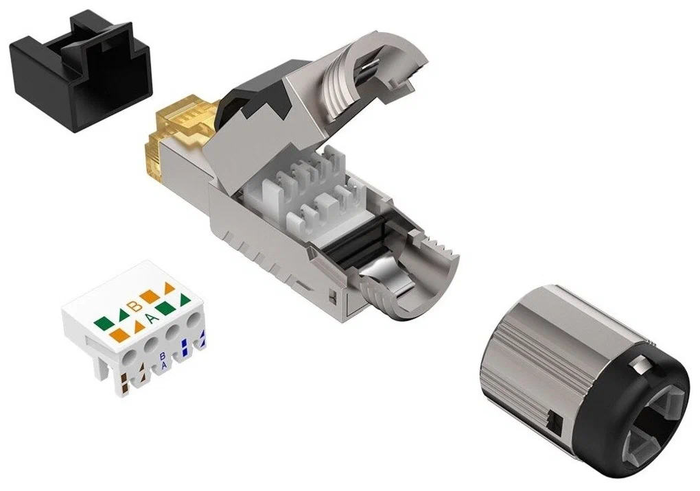 RJ45C6A-MH Ethernet Разъем для кабеля категории CAT6, IP20, 100% экранирование / ROXTONE