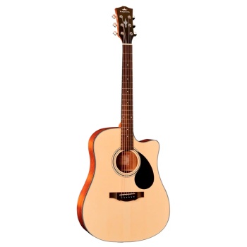 KEPMA EDCE Natural Matt электроакустическая гитара, цвет натуральный матовый, в комплекте 3м кабель