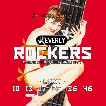9010 Rockers Комплект струн для электрогитары, никелированные, 10-46, Everly
