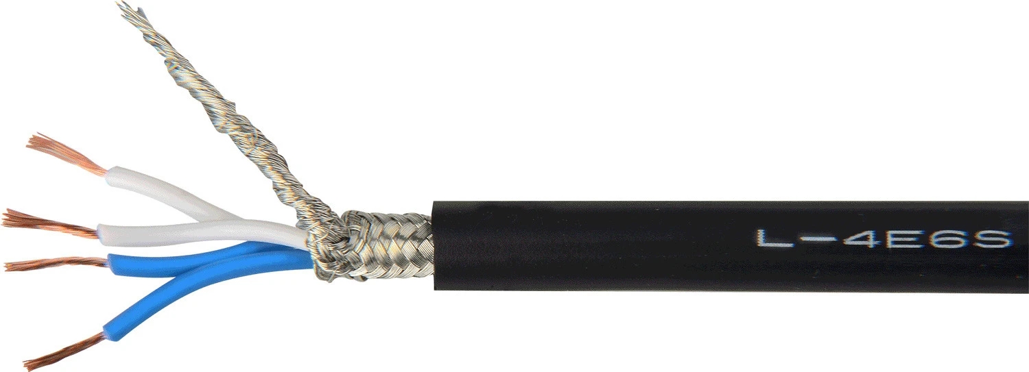 CANARE L-4E6S кабель, диаметр 6мм (черный, зеленый, синий, серый, оранжевый, фиолетовый, желтый)