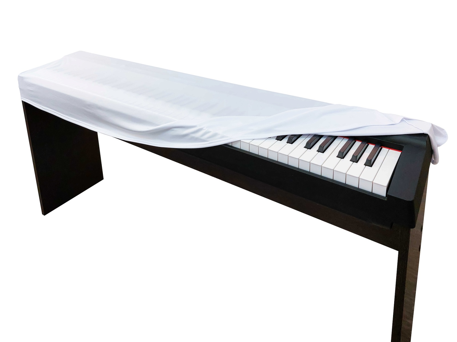 Aka-013W Накидка для цифрового пианино универсальная, белая, Lutner