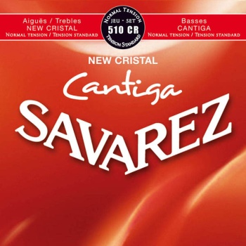 510CR Комплект струн для классической гитары Savarez New Cristal Cantiga нормального натяжения