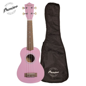 Bamboo BU-21LN PK  Estudio Series укулеле сопрано с чехлом, цвет розовый