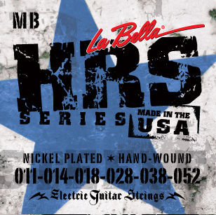 HRS-MB Hard Rockin Steel Комплект струн для электро-гитары.(11-52) / LA BELLA