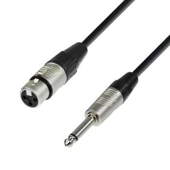ЗС микрофонный кабель XLR(F) - JACK (mono) KARAOKE LINE длина 10 метров