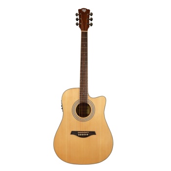 ROCKDALE Aurora D6 C NAT E Gloss электроакустическая гитара, дредноут с вырезом, цвет натуральный