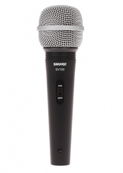 Shure SV100-A - микрофон динамический вокально речевой с выкл. и кабелем (XLR-6.3ммJACK), черный