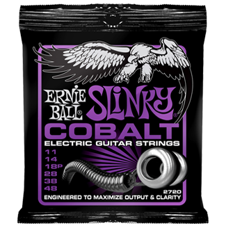 ERNIE BALL 2720 струны для электрогитары обмотка кобальт Cobalt Power Slinky (11-14-18p-28-38-48)