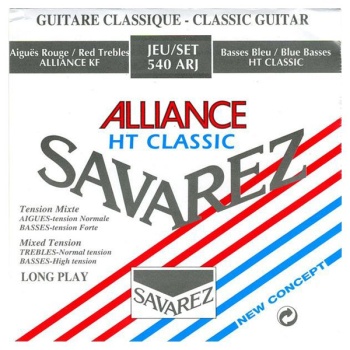 540ARJ Alliance HT Classic Комплект струн для классической гитары, смешанное натяжение, посеребренны