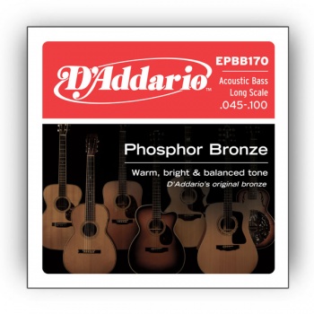 EPBB170  Струны для акустической бас-гитары Soft фосфор/ бронза 45-100 / D`ADDARIO 