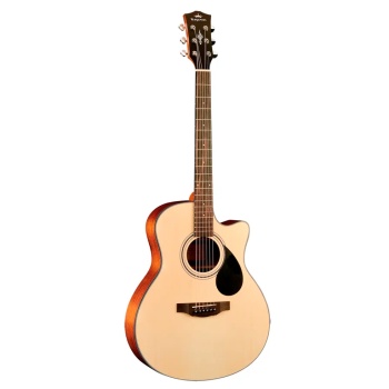 KEPMA EACE Natural Matt электроакустическая гитара, цвет натуральный матовый, в комплекте 3м кабель