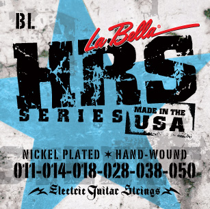 HRS-BL Hard Rockin Steel Комплект струн для электро-гитары.(11-50) / LA BELLA