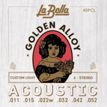 40PCL Custom Light Струны для акустической гитары.11-52 / LA BELLA