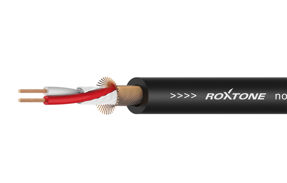 ROXTONE MC006 Black Симметричный микрофонный кабель из бескислородной меди, 95% экранирование