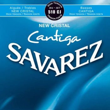 510CJ Комплект струн для классической гитары Savarez New Cristal Cantiga сильного натяжения