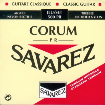 500PR Corum Комплект струн для классической гитары, норм.натяжение, посеребренные, Savarez