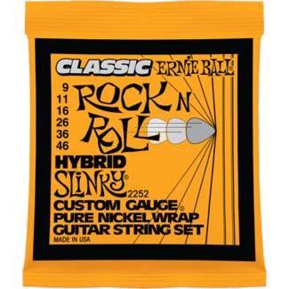 ERNIE BALL 2252 струны для эл. гитары Hybrid Slinky (9-11-16-26-36-46) Pure Nickel