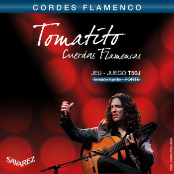 T50J Flamenco Tomatito Комплект струн для классической гитары, сильное натяжение, посеребренные, Sav