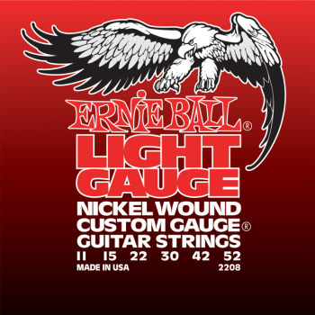 ERNIE BALL 2208 струны для эл. гитары Light (11-15-22w-30-42-52) Nickel Wound