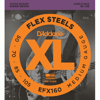 EFX160 Струны для бас-гитары 50-105 LONG / D`ADDARIO