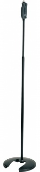 K&M 26075-300-55  микрофонная стойка прямая с основанием для хранения, чёрная, 1060-1790 мм