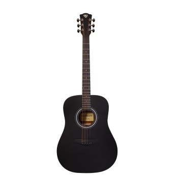 ROCKDALE Aurora D3 BK Satin акустическая гитара дредноут, цвет черный, сатиновое покрытие